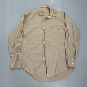 Vintage 40s 50s Archdale Brown Striped Cotton Shirt